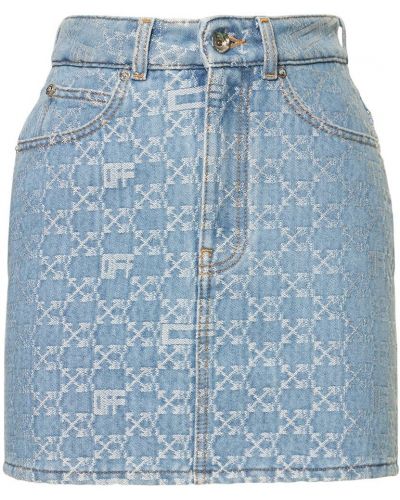 Spódnica jeansowa Off-white niebieska