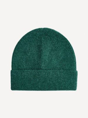 Pletený pletený čepice Celio zelený