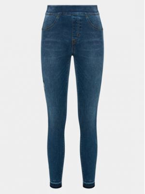 Jeans skinny effet usé Spanx bleu