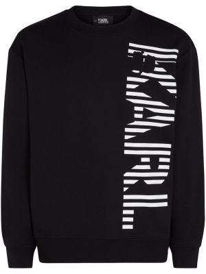 Bomuld sweatshirt Karl Lagerfeld sort