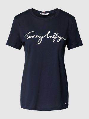 Koszulka bawełniana z nadrukiem Tommy Hilfiger