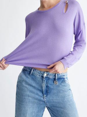 Пуловер Liu Jo фиолетовый
