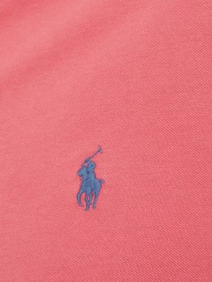 Пуховая хлопковая рубашка на пуговицах Polo Ralph Lauren красная