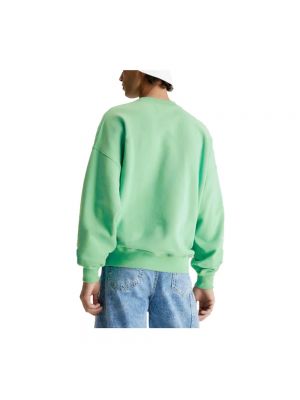 Sudadera con cuello redondo de cuello redondo oversized Calvin Klein verde