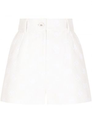 Hög midja shorts Dolce & Gabbana vit