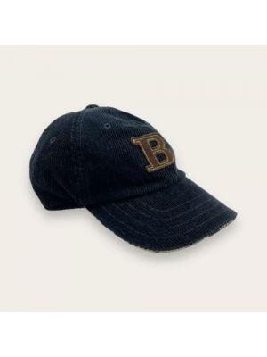 Aksamitna czapka Burberry Vintage czarna
