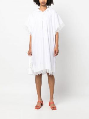 Krajkové midi šaty Faith Connexion bílé