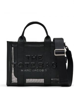 Mrežasta shopper torbica Marc Jacobs crna