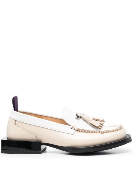 Oversized skinn loafers Eytys hvit