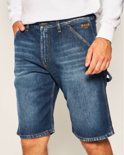 Shorts en jean Msgm bleu