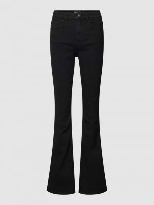 Jeansy skinny w jednolitym kolorze Pieces czarne