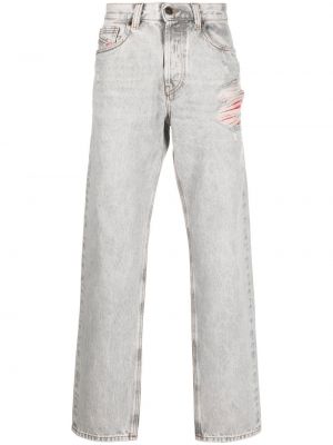 Jeans effet usé slim Diesel gris