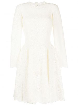 Макси рокля с дантела Ermanno Scervino бяло