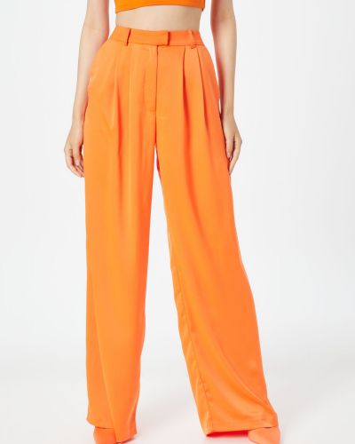 Широки панталони тип „марлен“ Nasty Gal оранжево
