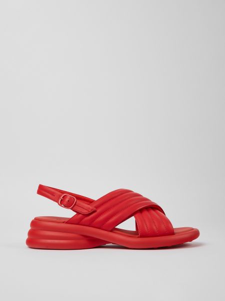 Кожаные сандалии Camper красные