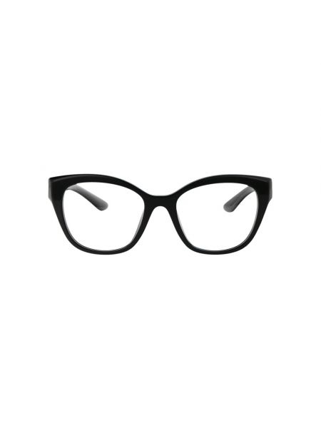 Okulary korekcyjne skórzane Miu Miu czarne