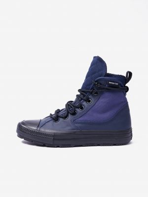 Δερμάτινα sneakers Converse Chuck Taylor All Star μπλε