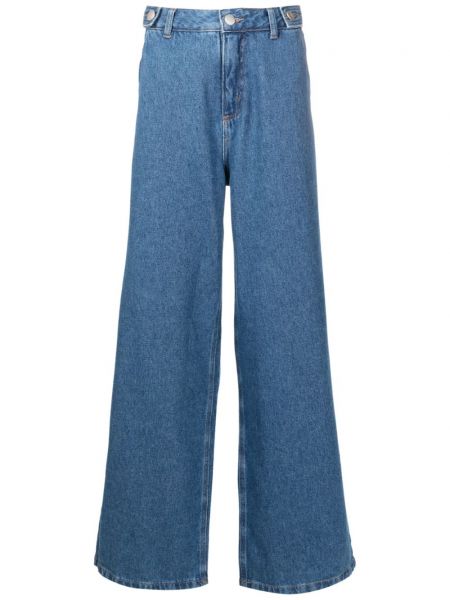 Voľné džínsy s rovným strihom Misci modrá