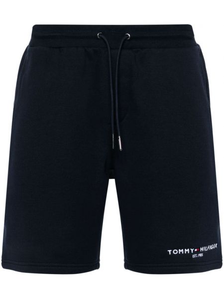 Brodeerattu shortsit Tommy Hilfiger sininen