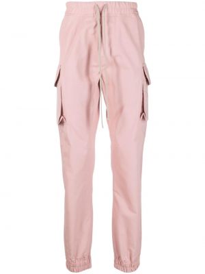 Bavlněné cargo kalhoty Rick Owens Drkshdw růžové
