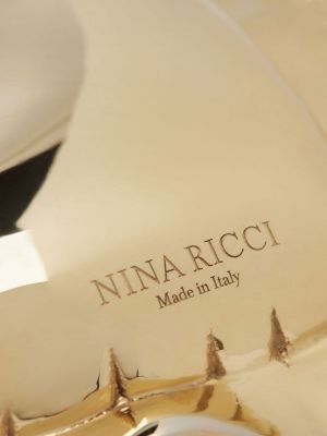 Boucles d'oreilles à boucle de motif coeur Nina Ricci doré