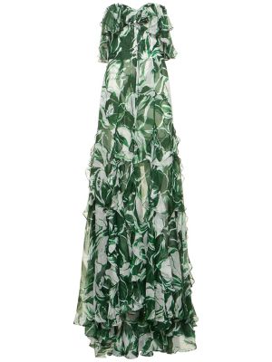 Jedwabna sukienka szyfonowa Costarellos