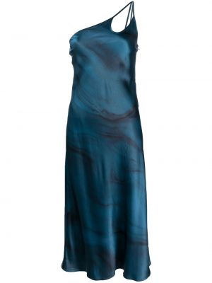 Viskózové koktejlové šaty s potiskem Rails - modrá