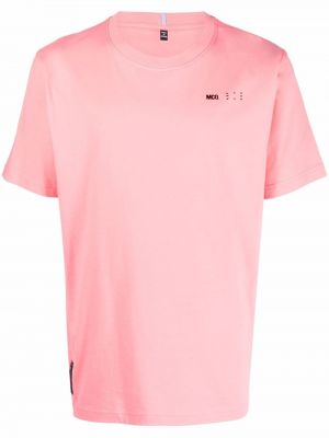 Bomull brodert t-skjorte Mcq rosa