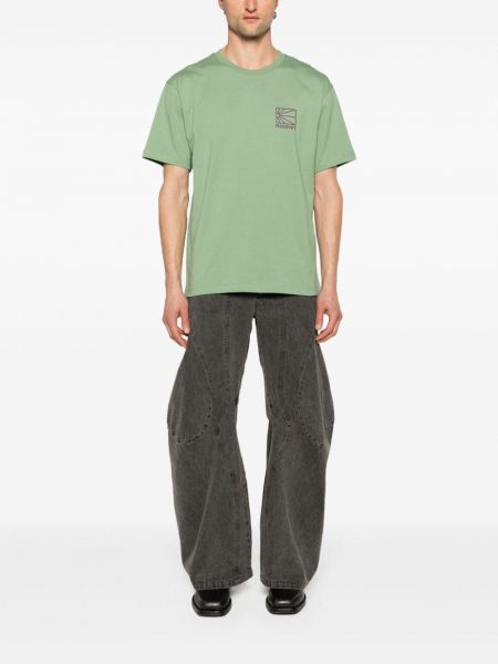 T-shirt en coton avec applique Rassvet vert