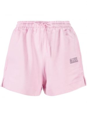 Pantalones cortos deportivos Ganni rosa