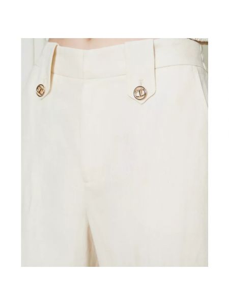 Pantalones cargo Twinset blanco