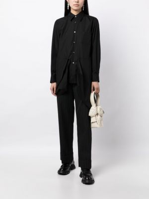 Asymetrická bavlněná košile Comme Des Garçons černá