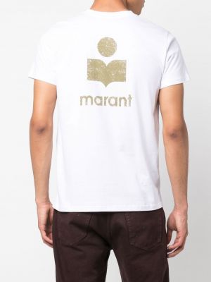 Bavlněné tričko s potiskem Isabel Marant