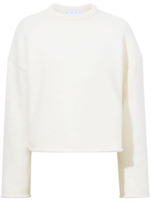 Džemperis ar apaļu kakla izgriezumu Proenza Schouler White Label balts