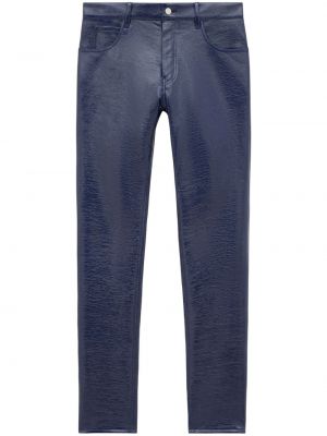 Pantalon slim Courrèges bleu