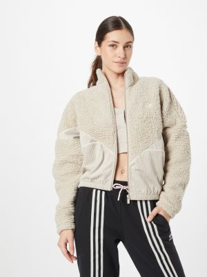 Fliso džemperis kordinis velvetas Adidas Originals smėlinė