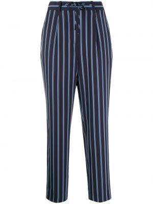 Pantalon slim à rayures Tommy Hilfiger bleu