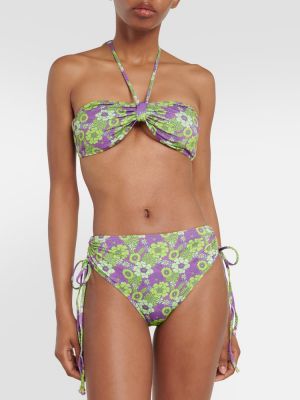 Bikini cu model floral Bananhot violet