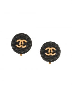 Pendientes Chanel Pre-owned negro