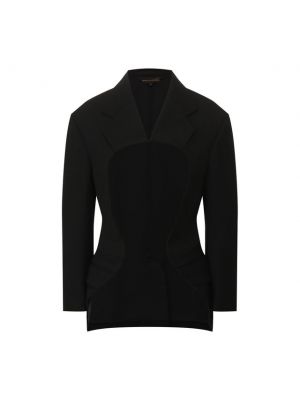 Шерстяной пиджак Comme Des Garçons, черный