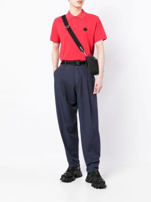 Chinos relaxed fit Moncler modré
