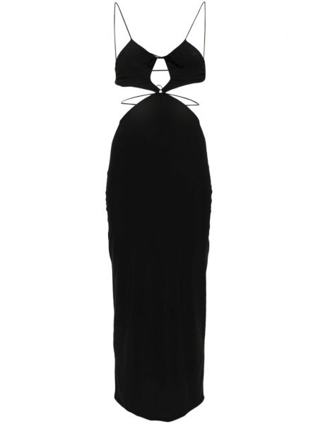 Páskové šaty Amazuìn černé