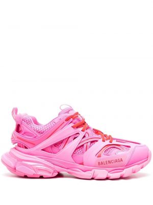 Sneakerși cu șireturi din dantelă Balenciaga Track roz