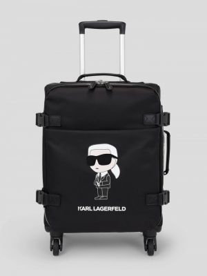 Kufr z nylonu Karl Lagerfeld černý