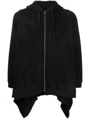 Hoodie med dragkedja Mm6 Maison Margiela svart