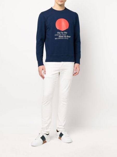 Sweatshirt mit print Kiton blau