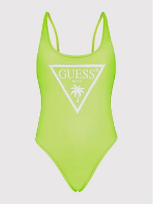 Jednodielne plavky Guess zelená