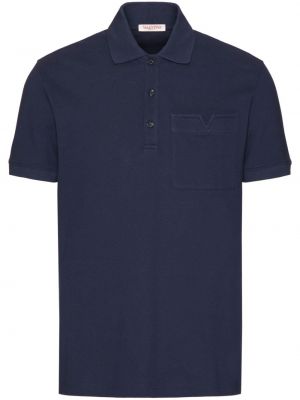 Polo majica Valentino Garavani modra