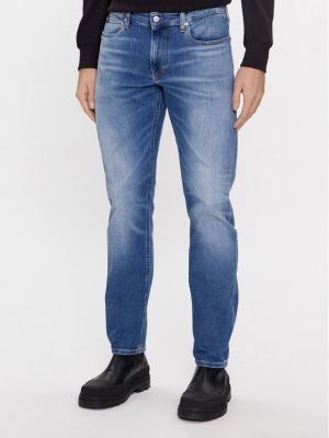 Skinny fit džinsai slim fit Calvin Klein Jeans mėlyna