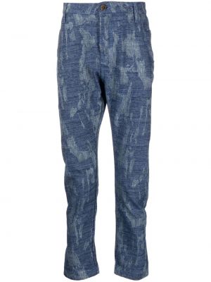 Παντελόνι με φθαρμένο εφέ Ports V μπλε